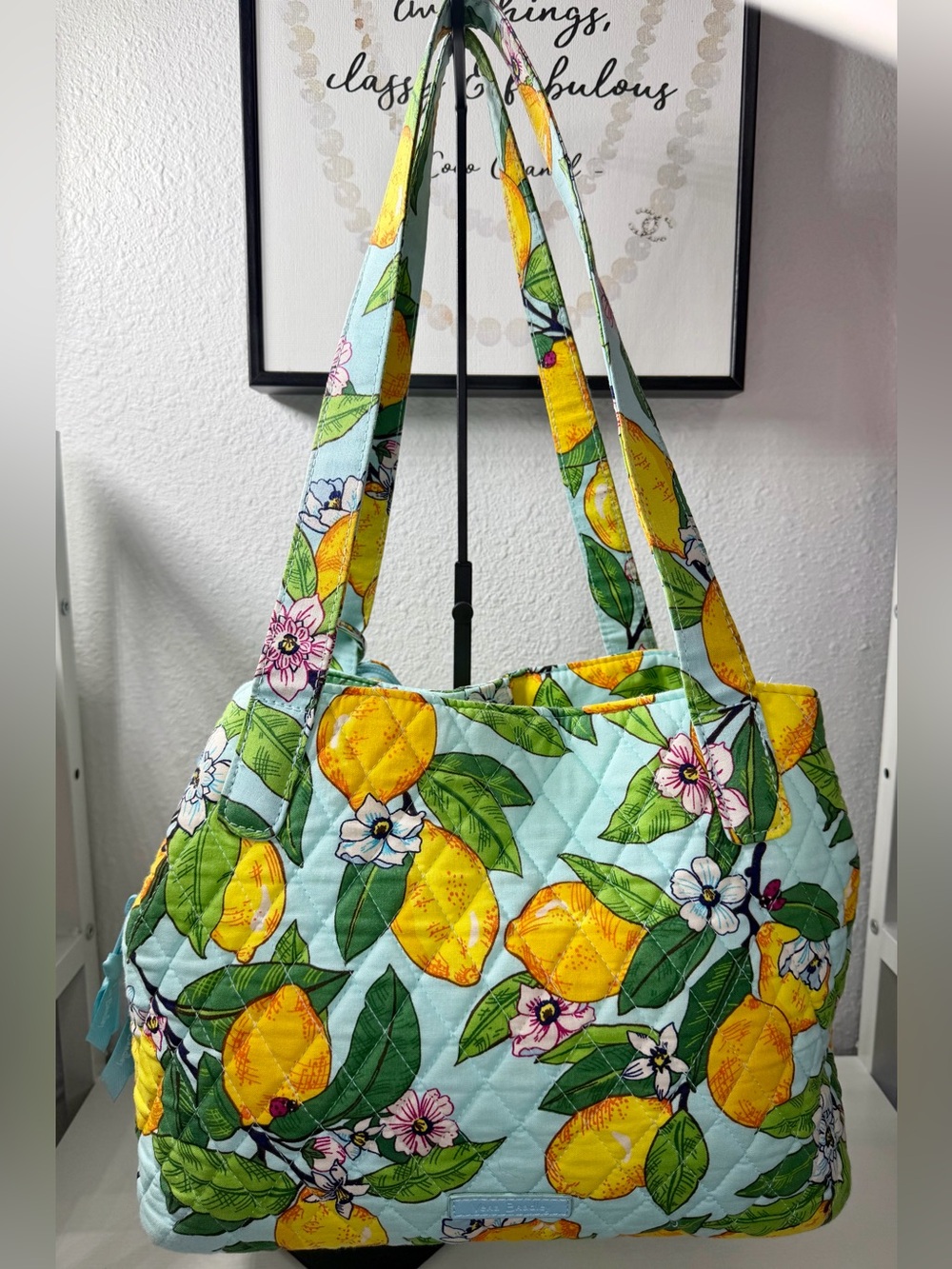 Vera Bradley ‘Lemon Grove’ Triple Compartment Tote w/ Wallet - NWOT - Picture 2 of 7